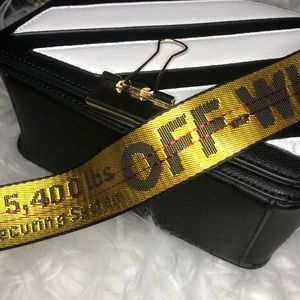 off white logo purse